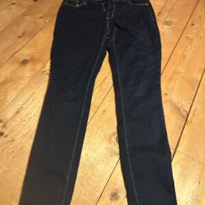 Old Navy Dark Blue Straight Leg Jeans